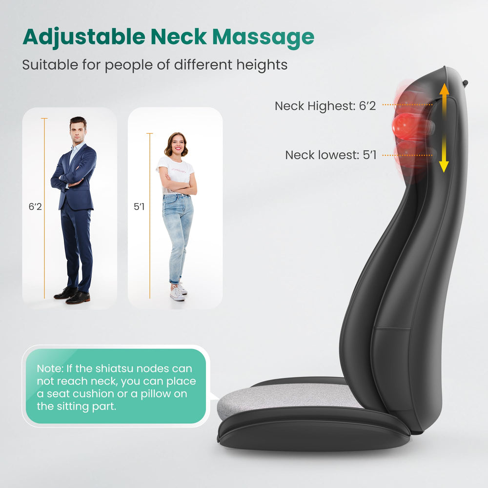 Snailax ergonomic S-shaped design follows your back curve.