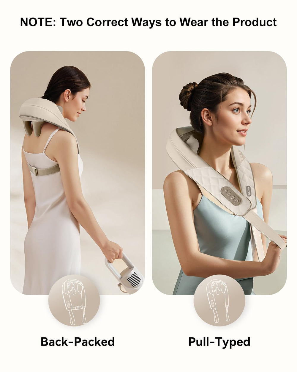 Fast heat in seconds with two temperature settings for personalized comfort