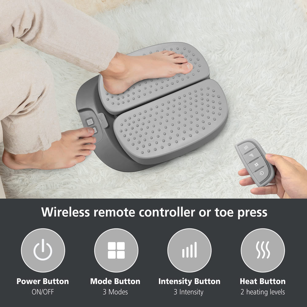 Snailax flat-design massager fitting all foot sizes comfortably