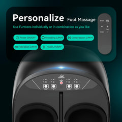 Snailax air compression cushions feet to promote relaxation and circulation.