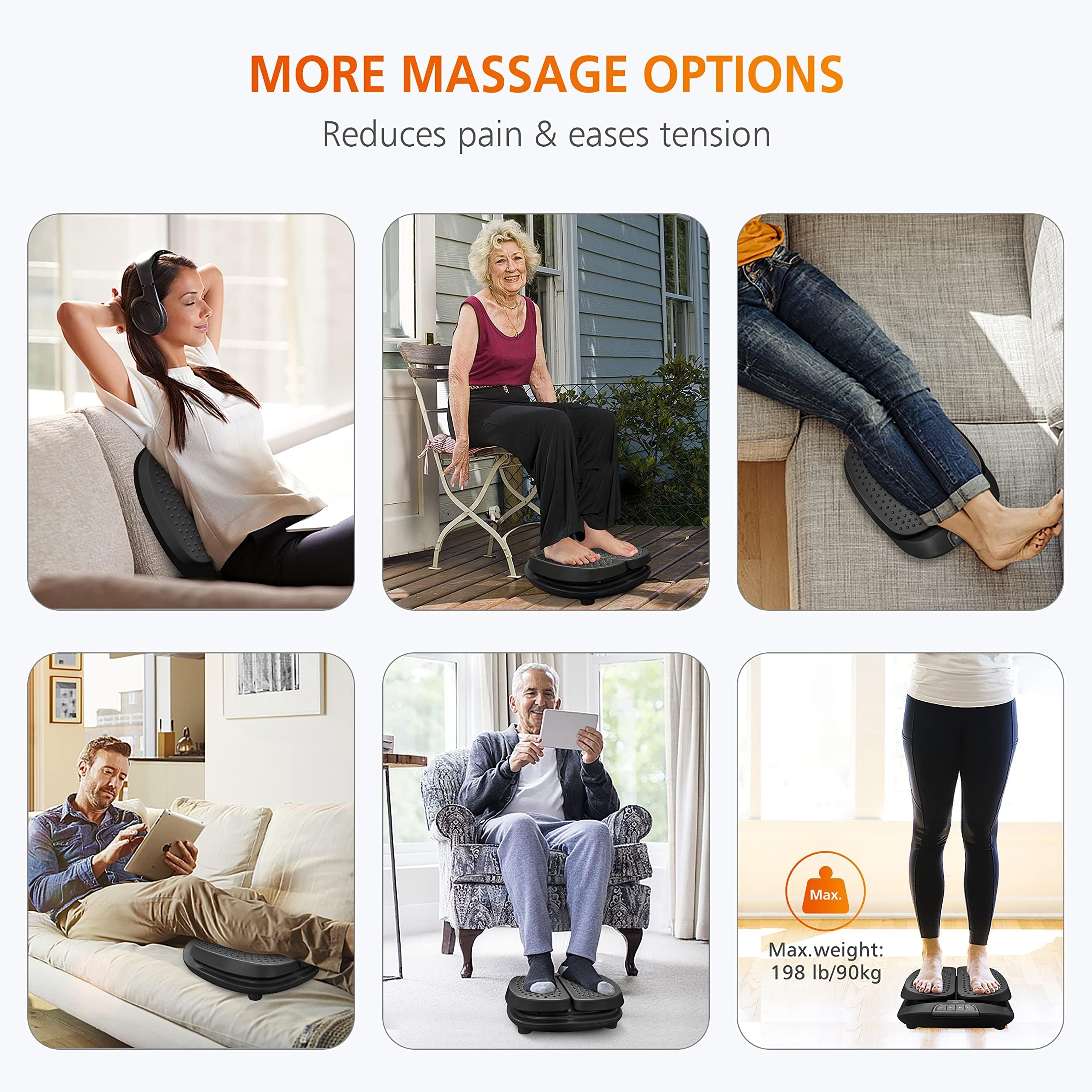 Snailax foot massager auto-off timer ensuring safe, uninterrupted sessions.