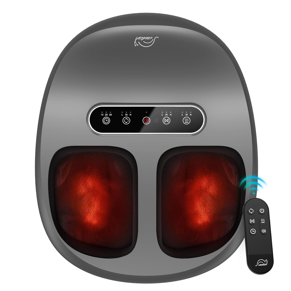 Snailax foot massager with heat and compression for soothing relief at home.