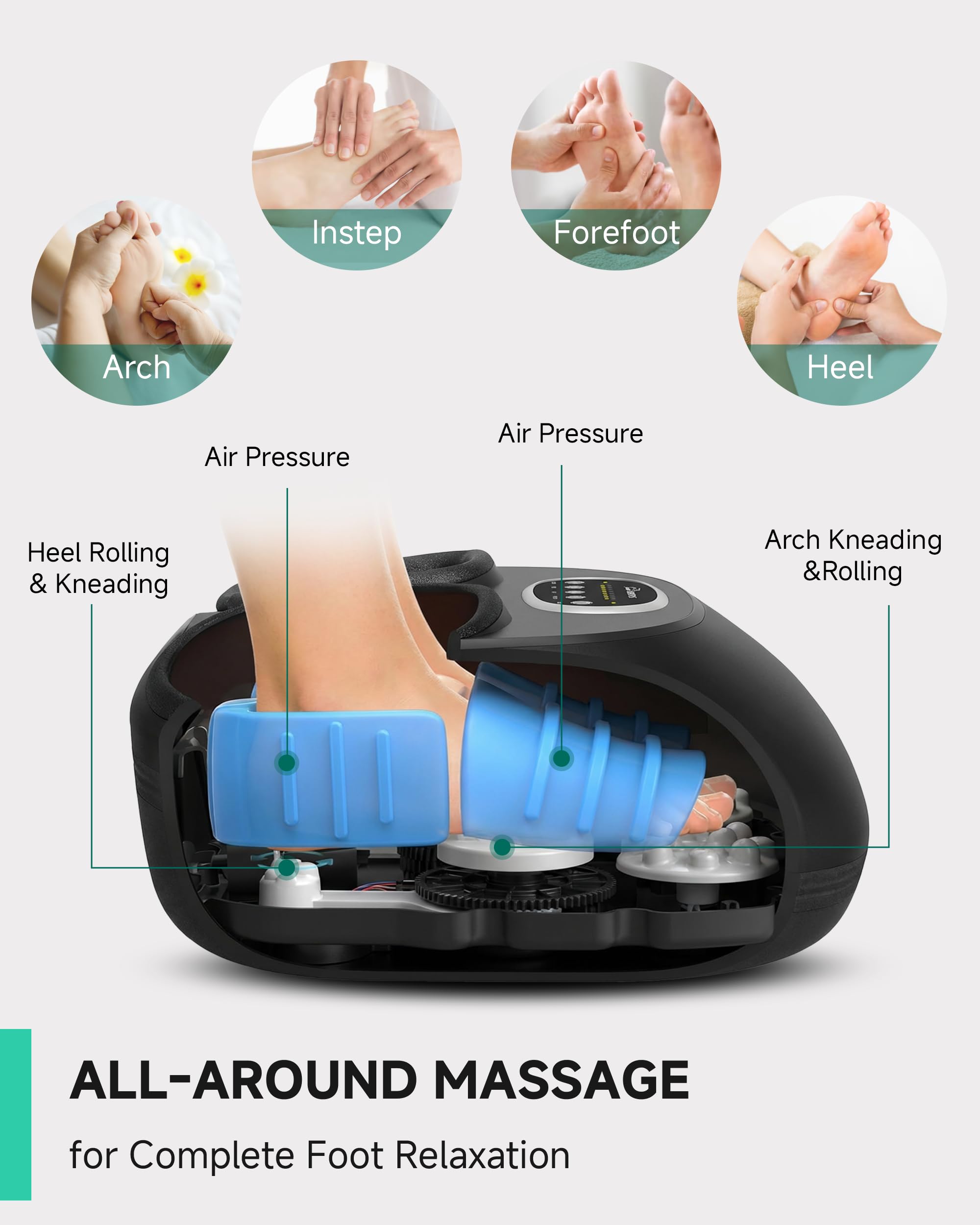 Office-friendly Snailax massager under desk for quick relief