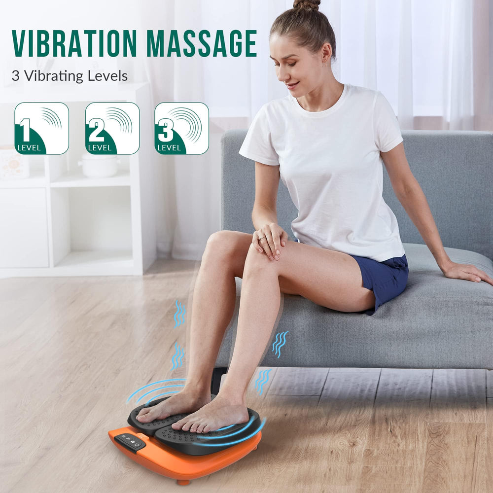 Snailax foot massager with heat delivers warm relief.