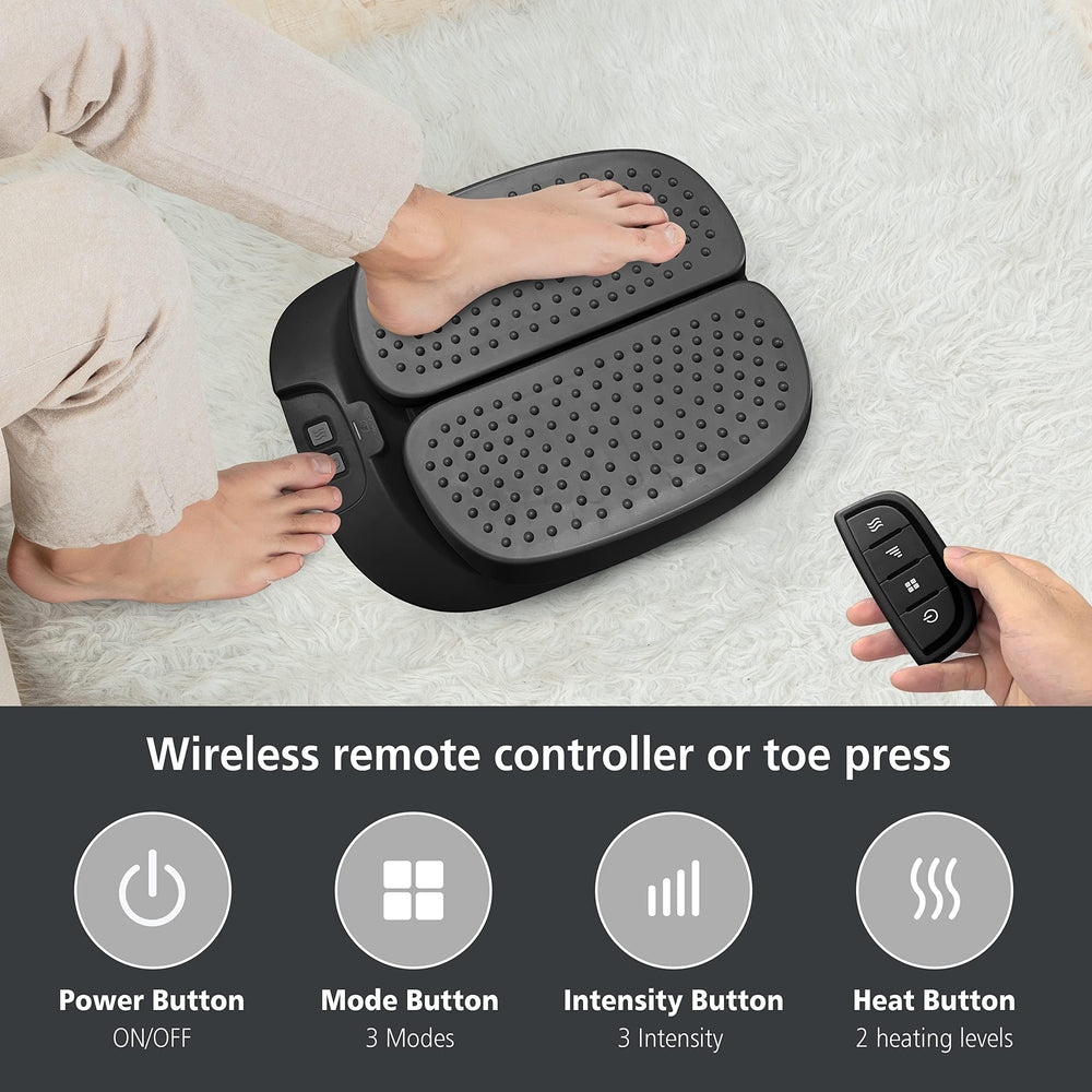 Snailax foot massager for feet, calves, legs and more, versatile design.