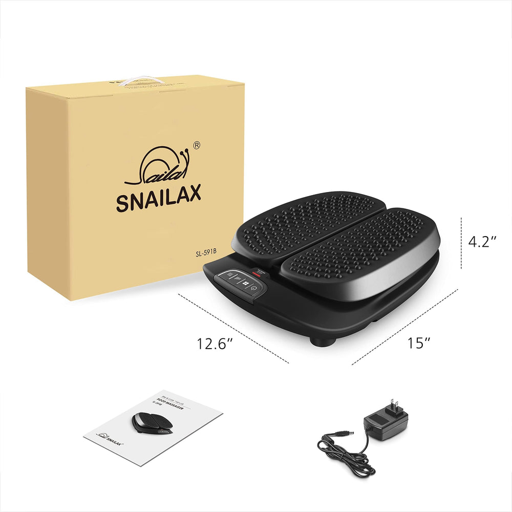 Snailax foot massager portable design for home, office, or bed.