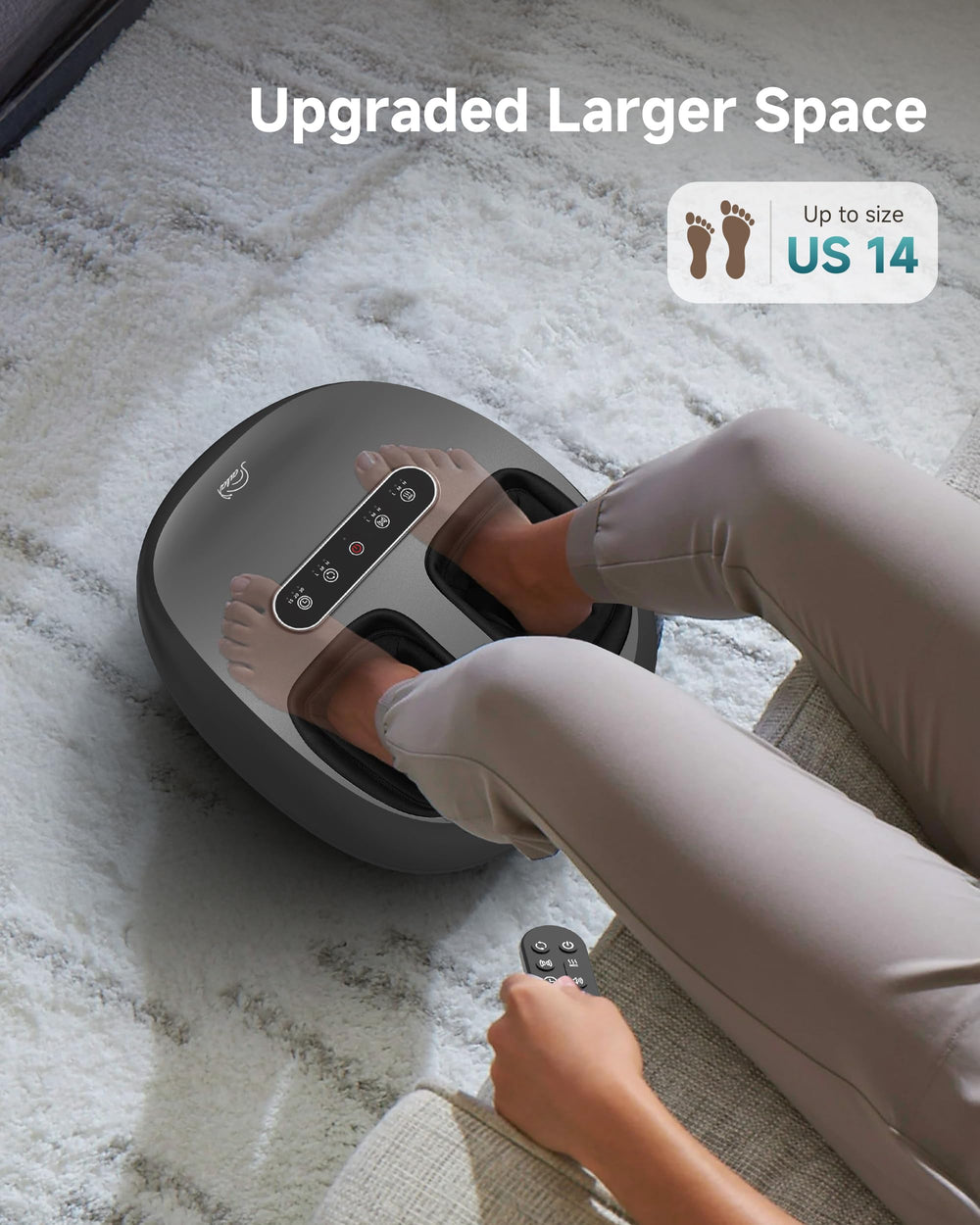 Snailax full-coverage massage combines kneading, rolling, compression for versatile relief.