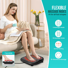 Snailax foot massager with rolling nodes designed for varied foot shapes.