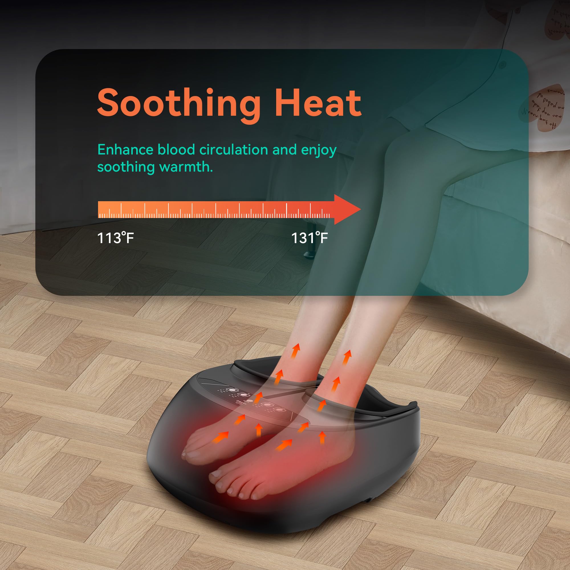 Snailax rolling action concentrates pressure for foot comfort.