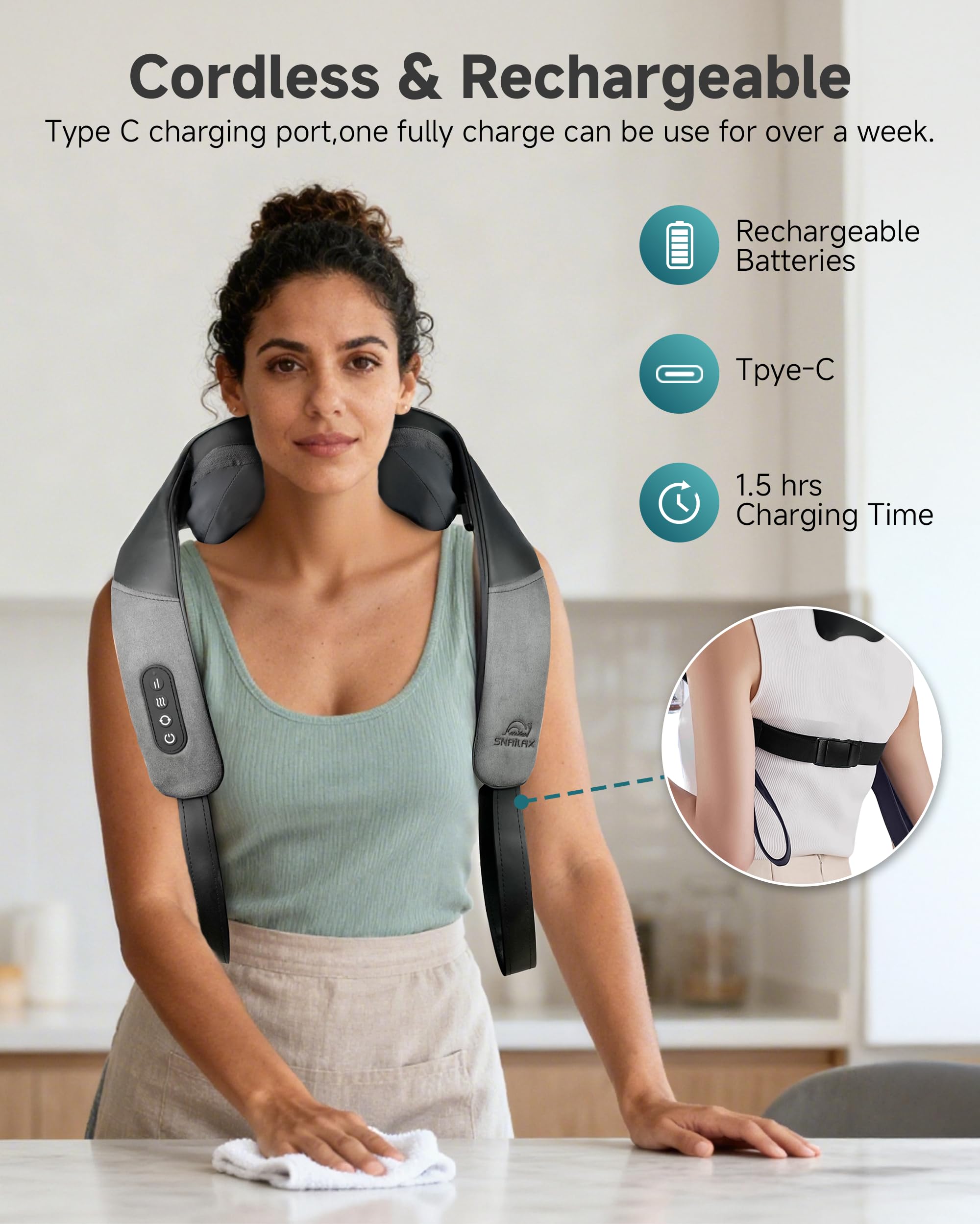 Snailax four massage modes for customizable comfort