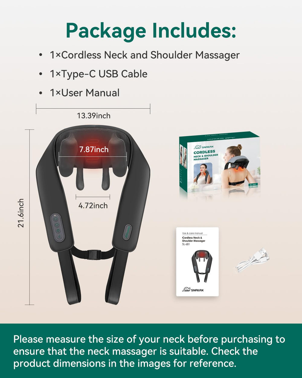 Snailax neck massager makes a thoughtful gift idea for family and friends.