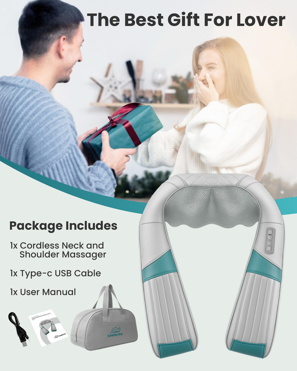 Snailax neck massager makes a thoughtful gift for loved ones