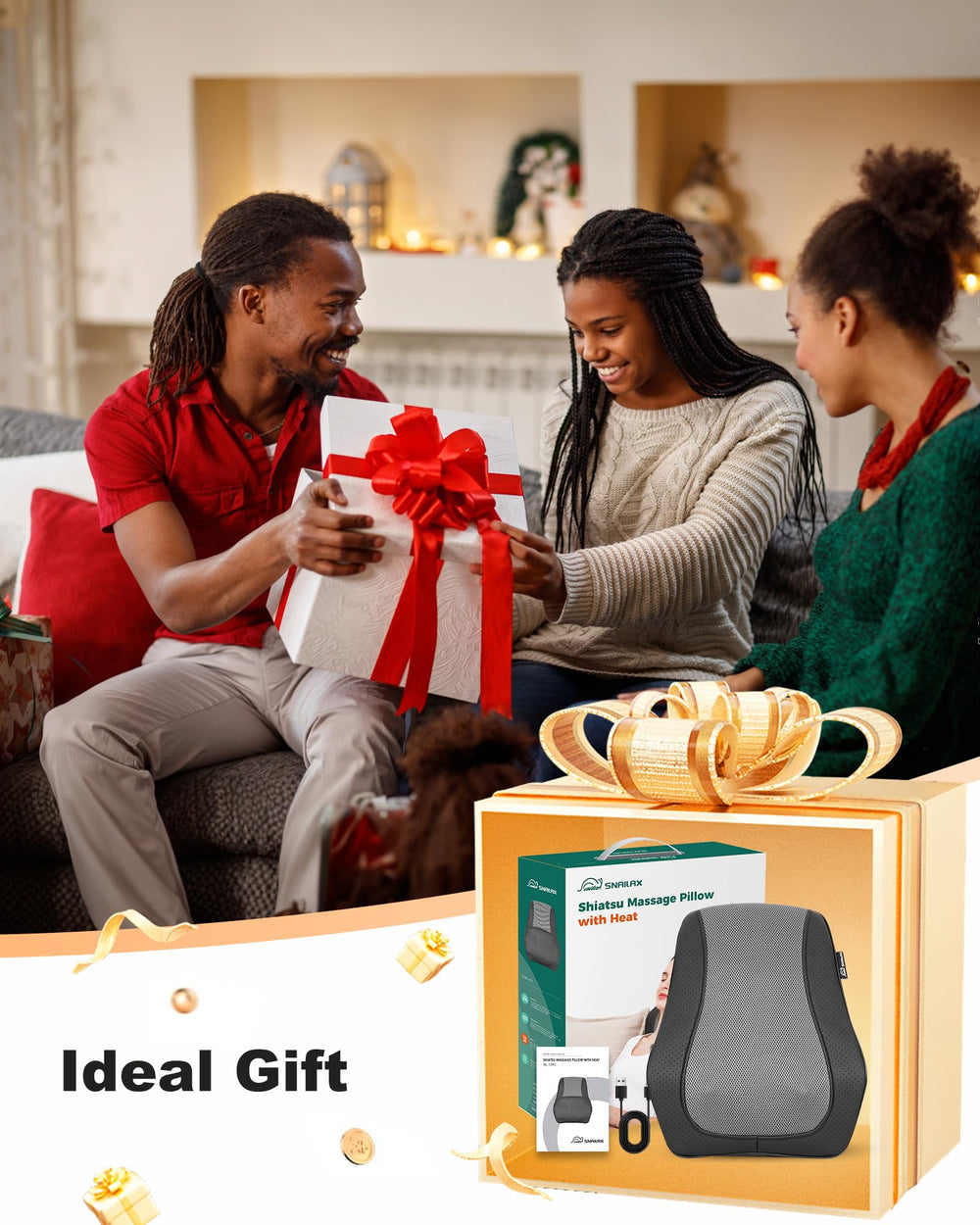 Snailax Gift-ready Packaging makes a thoughtful home-office wellness gift.