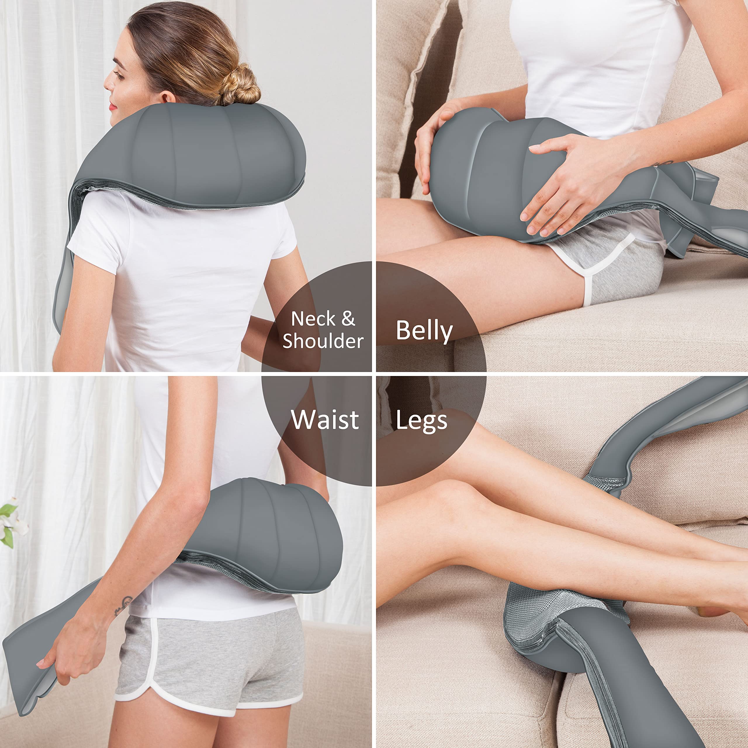 Snailax heat function provides infrared warmth during massage sessions