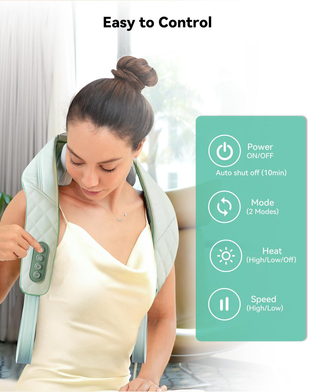 Battery life of Snailax massager lasting about a week per charge.