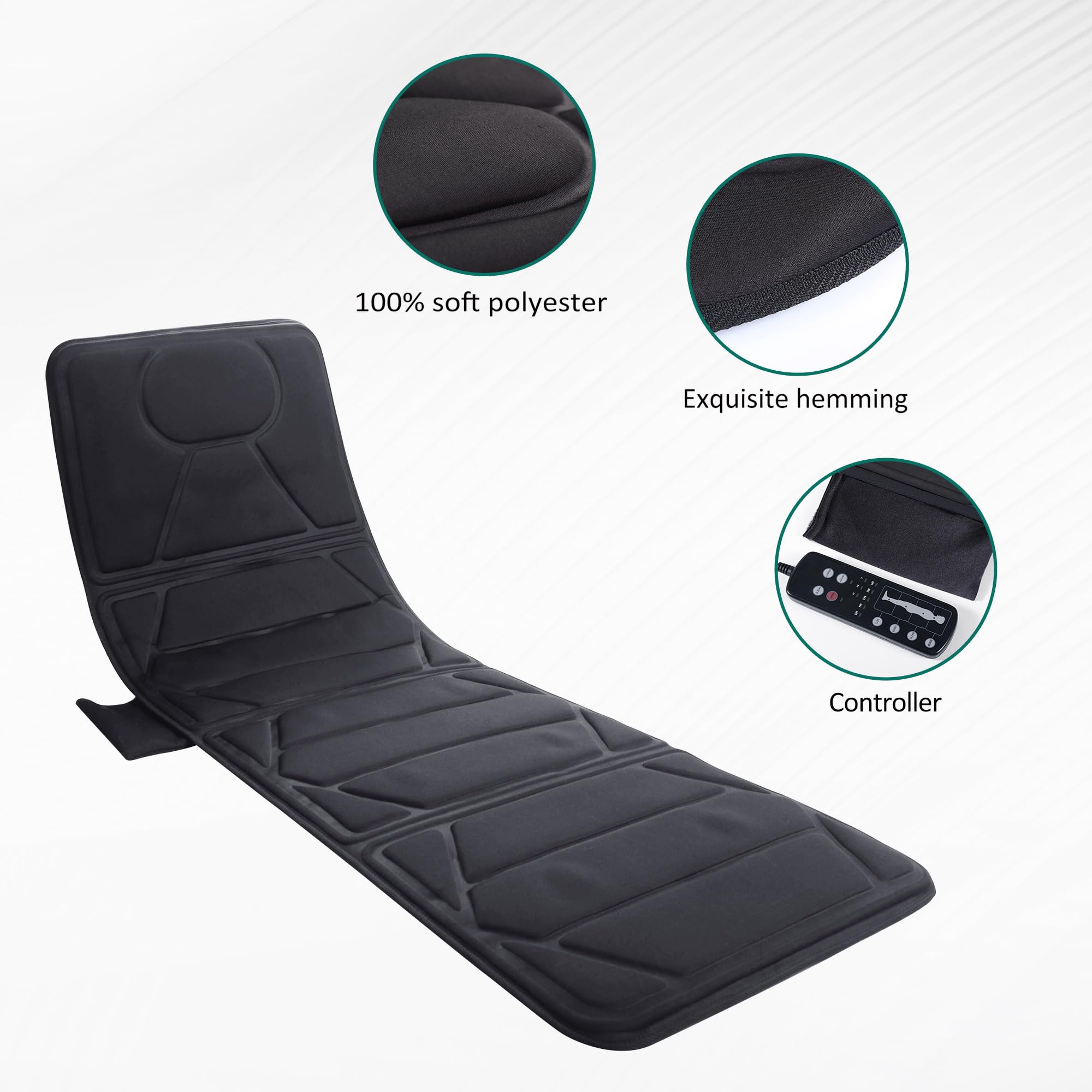 Snailax back-shoulder-lumbar massage zones activated for targeted relief.