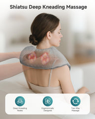 Snailax neck massager with heat provides soothing warmth