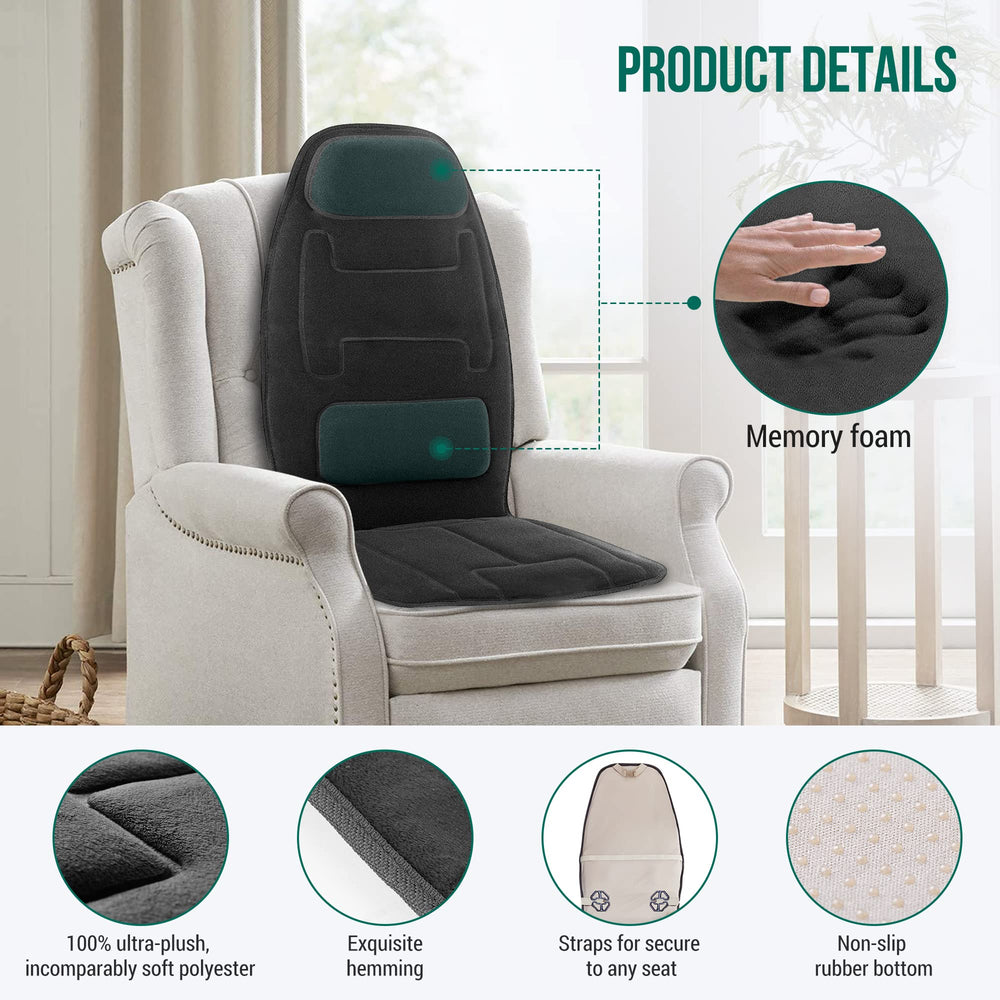 Snailax non-slip bottom keeping cushion secure on chair.