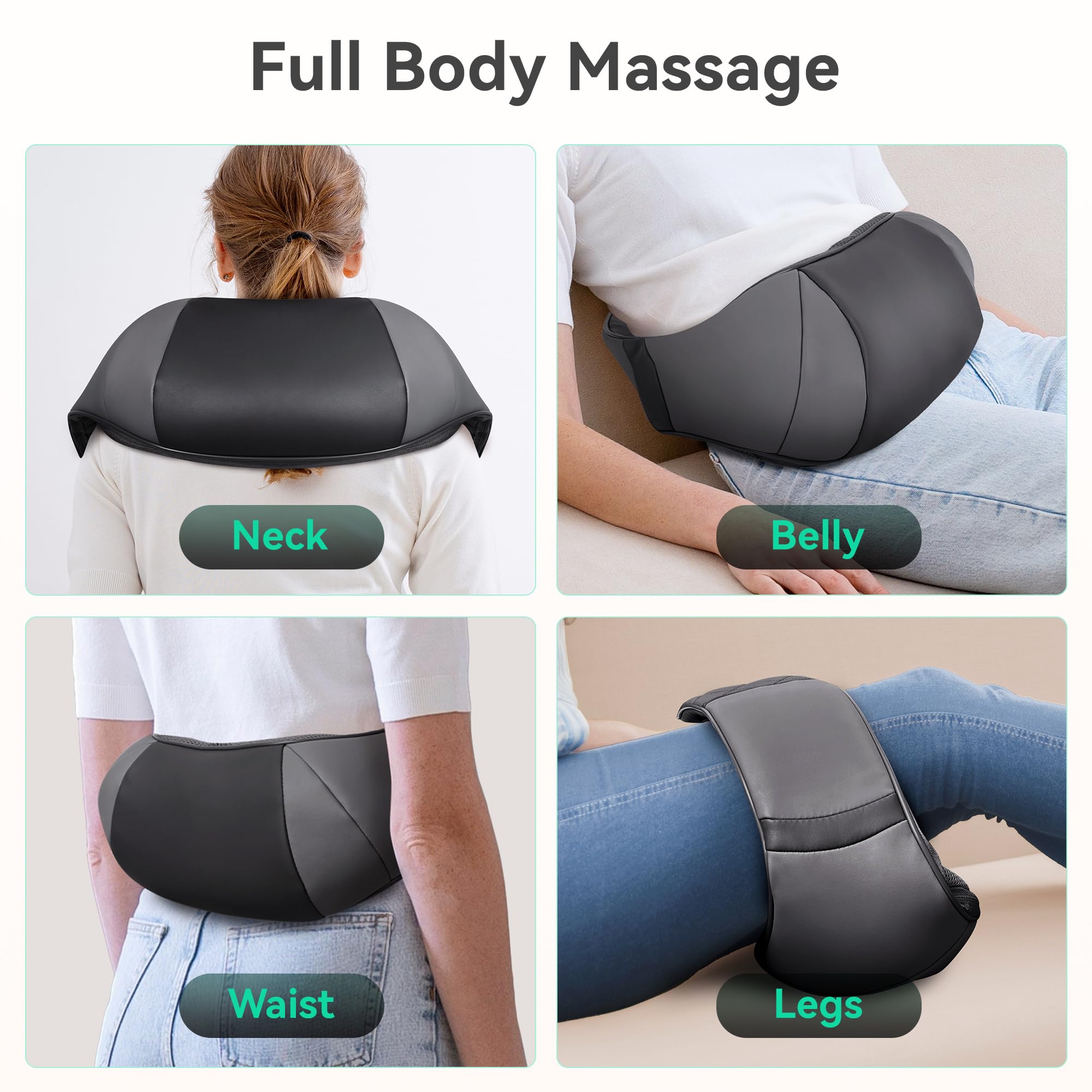 Snailax portable cordless design for massage anytime, anywhere.