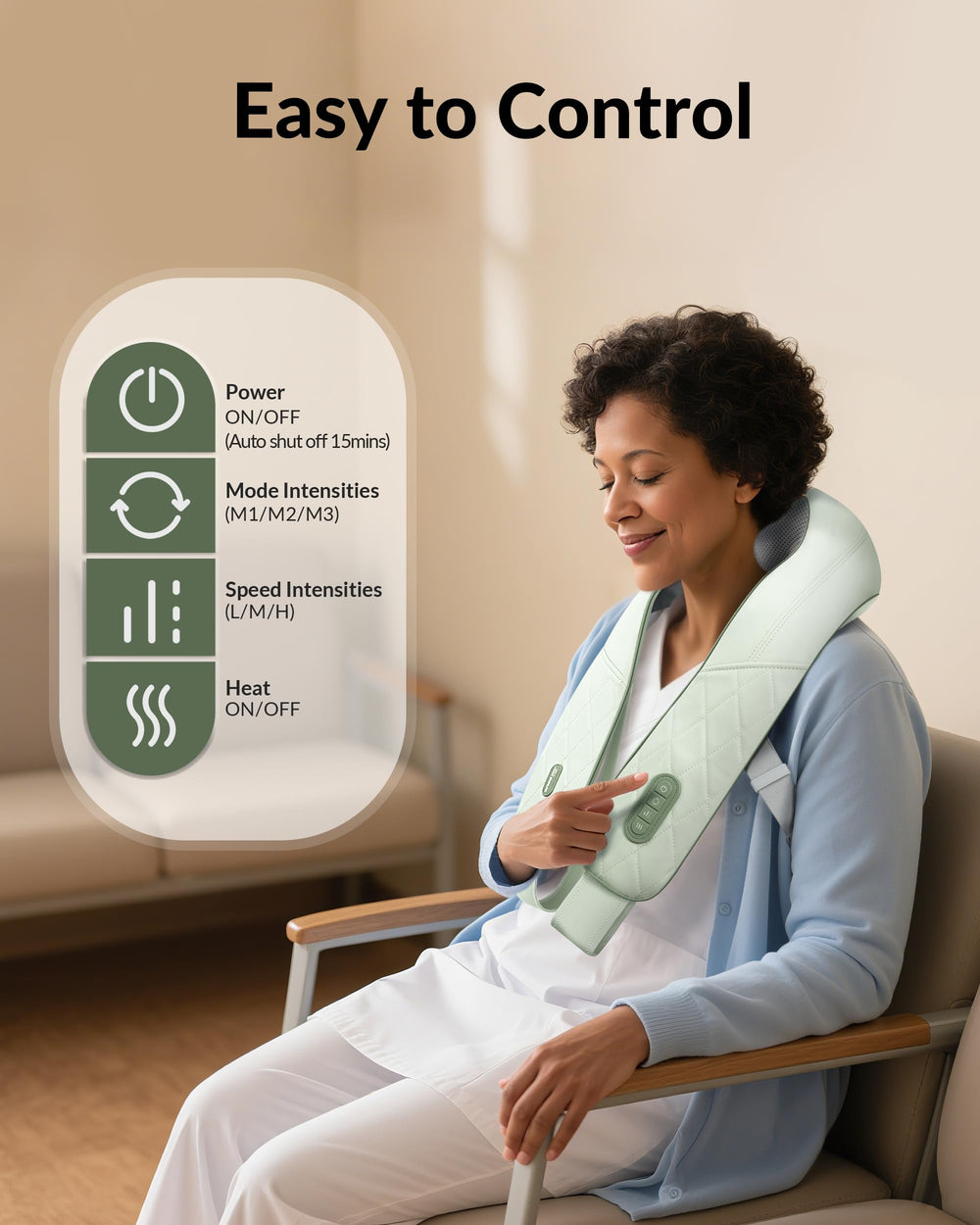 Snailax portable massager ideal for home, office, and travel