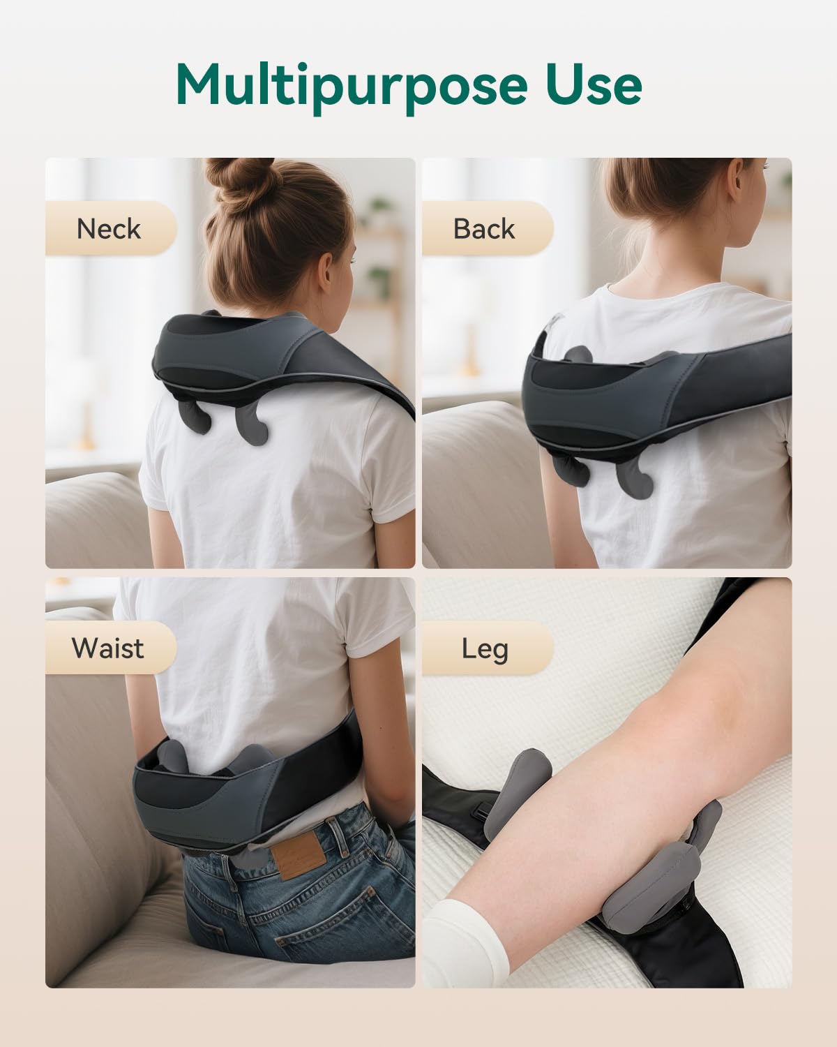 Snailax portable massager is lightweight and easy to carry anywhere.
