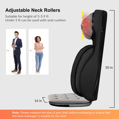 Seat pad compression massage helps relieve fatigue