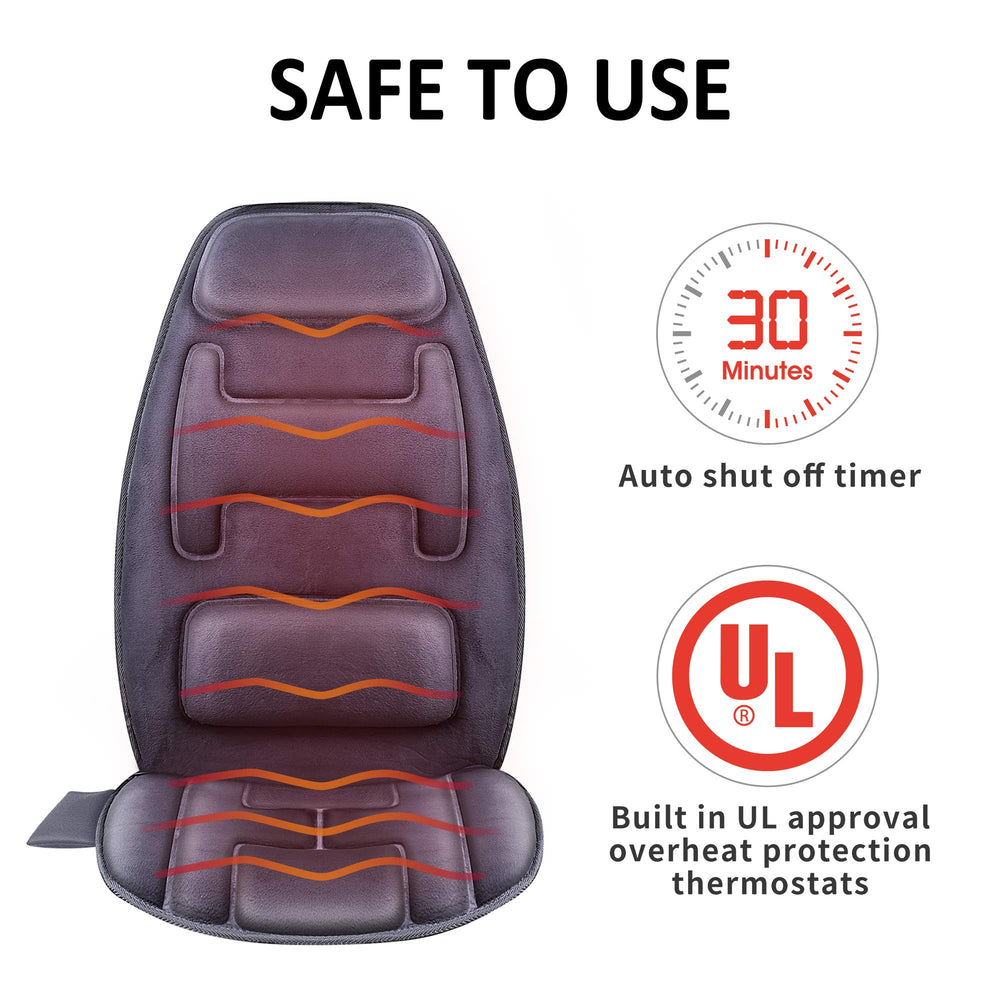 Snailax separate back and seat heaters offering flexible warmth.