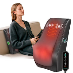 Snailax Shiatsu Back Massager cordless in action for on-the-go relaxation.