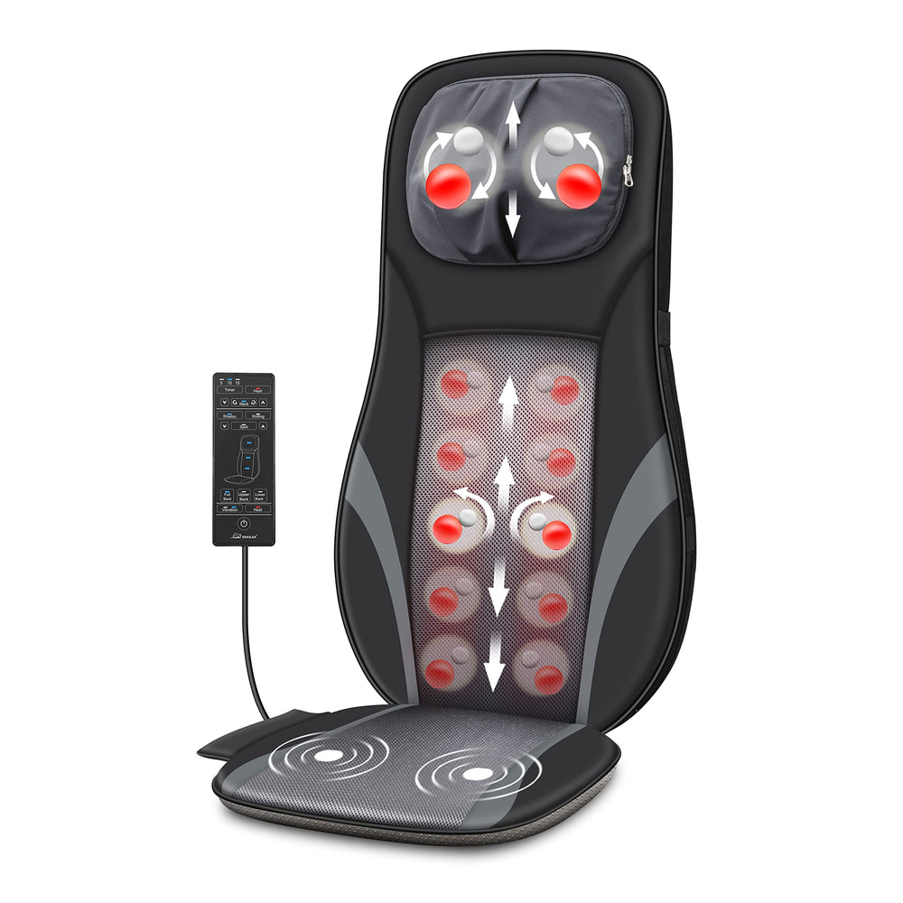 Snailax Shiatsu Back Massager with Heat delivers deep kneading for tense shoulders
