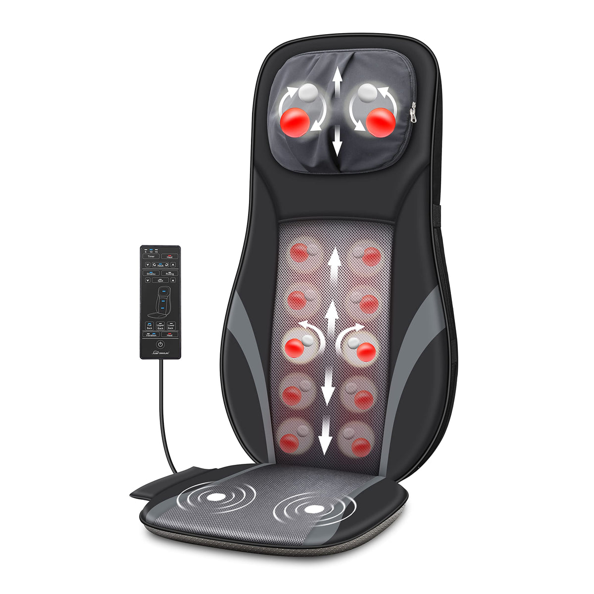 Snailax Shiatsu Back Massager with Heat delivers deep kneading for tense shoulders