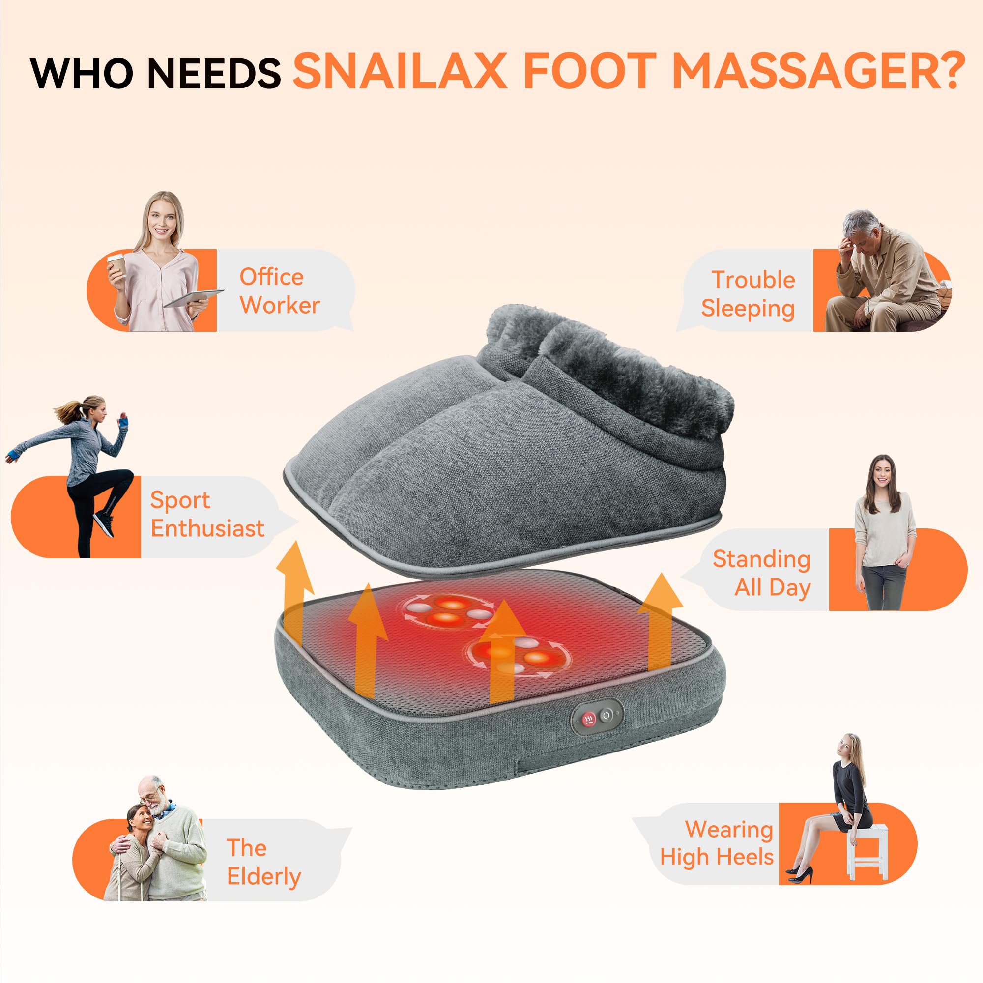 Snailax back massage option with top cover removed
