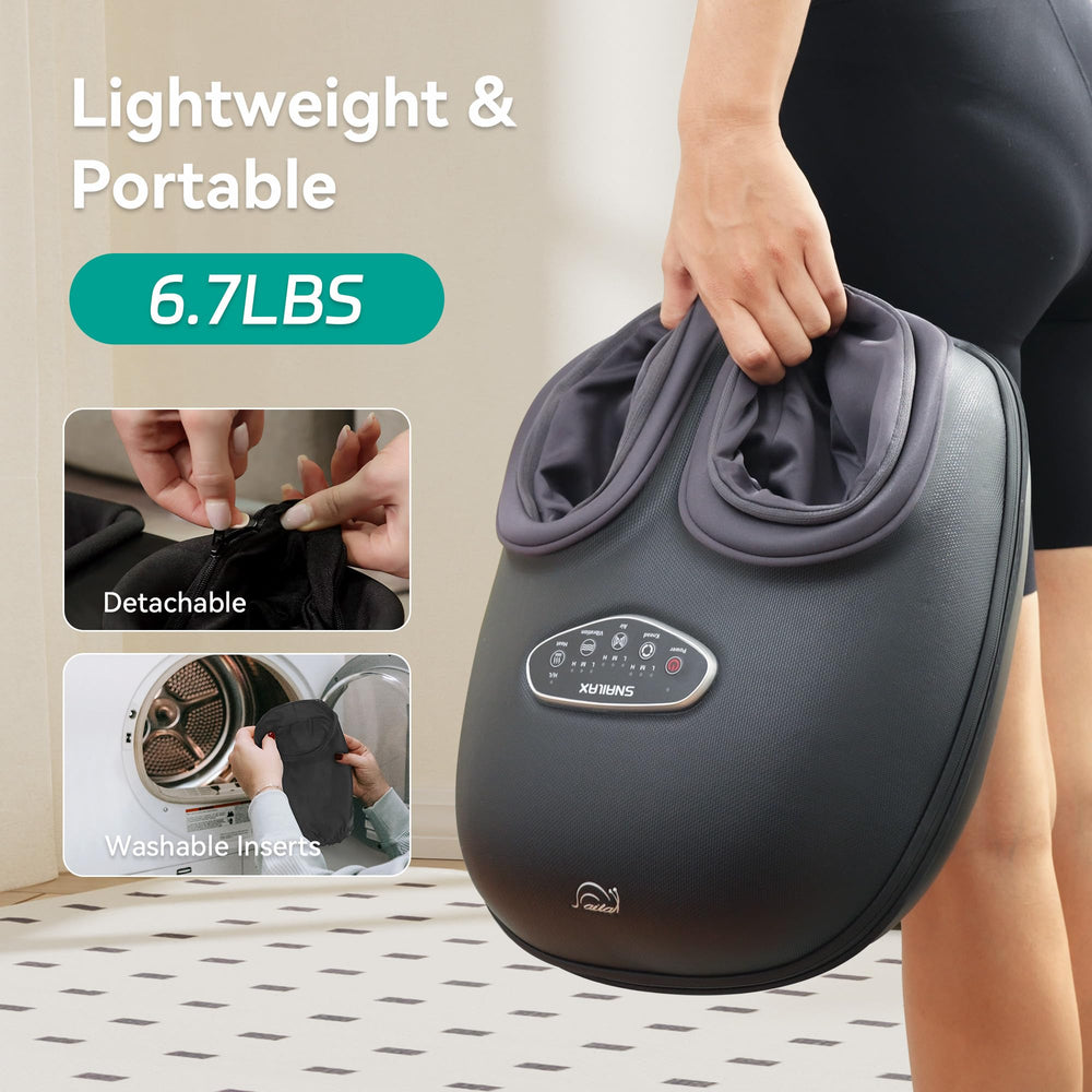 Snailax Shiatsu Foot Massager compression and vibration for relaxation