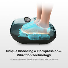 Snailax Shiatsu Foot Massager uses compression and rolling for relaxed feet after a long day.