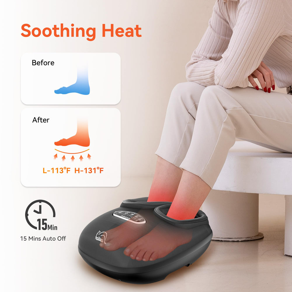 Snailax Shiatsu Foot Massager control panel for easy massage customization