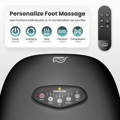 Snailax Shiatsu Foot Massager deep kneading targets sore arches and heels.