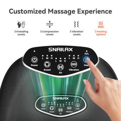 Snailax Shiatsu Foot Massager heat function with rapid warming