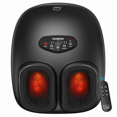 Snailax Shiatsu foot massager with heat and remote control for easy use