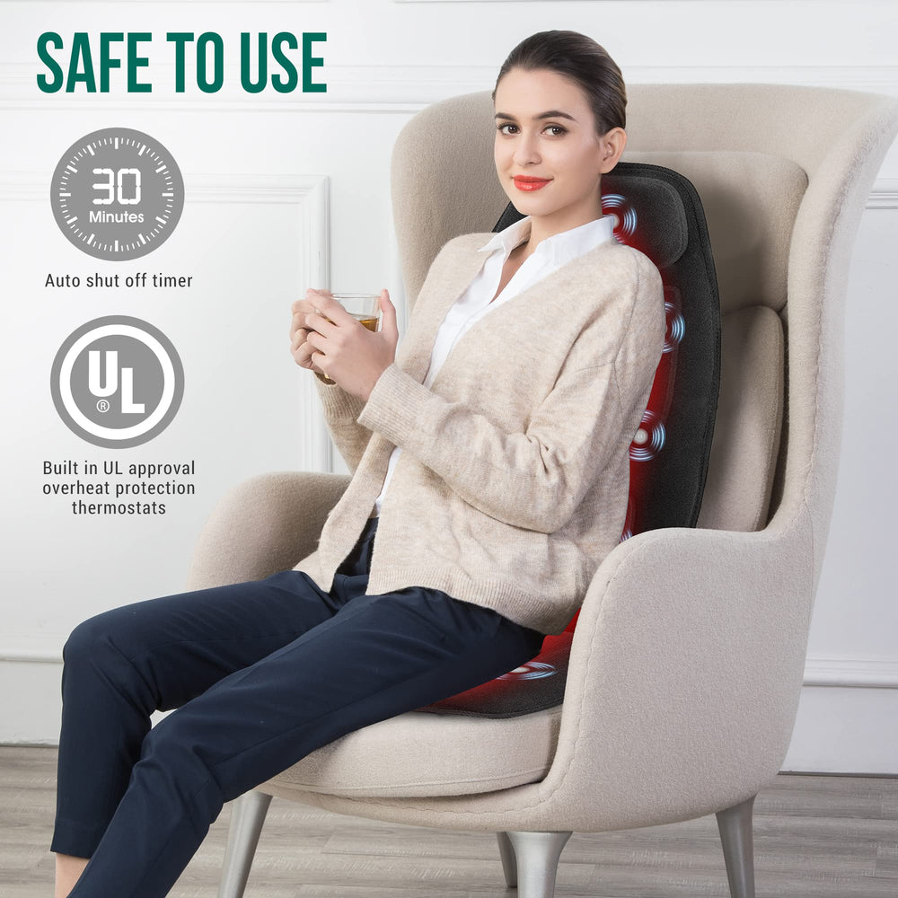 Snailax plush fabric seat cover for soft, comfortable touch.