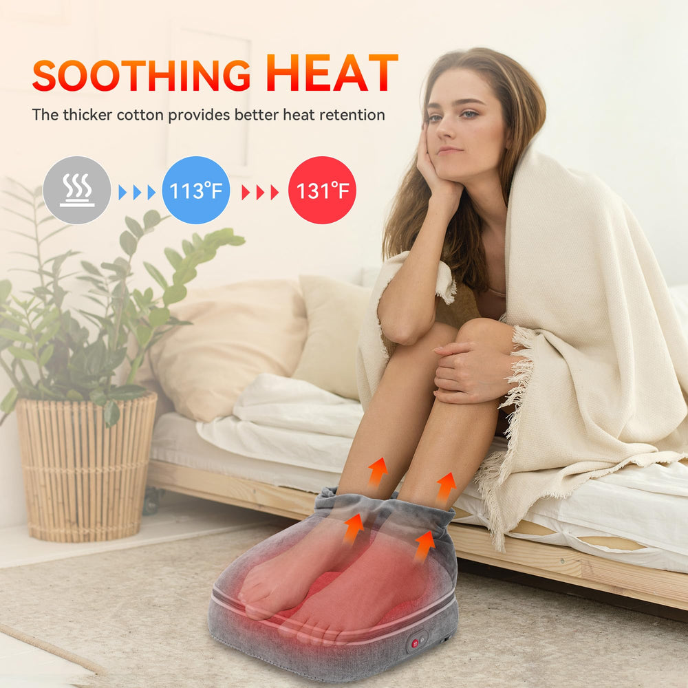 Snailax under-desk foot warmer provides convenient warmth while you work.