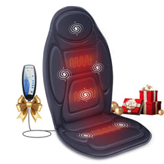 Snailax vibration back massager front view with six motors targeting back muscles.