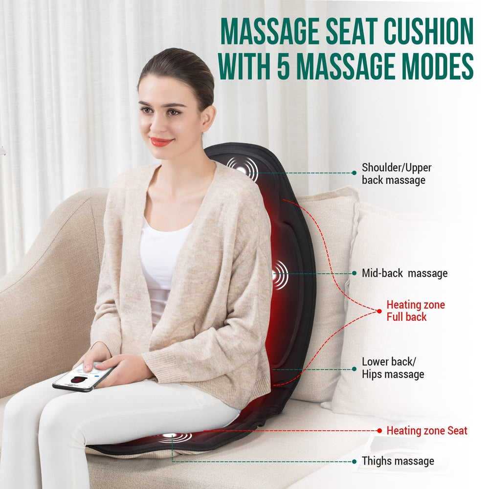 Snailax vibration back massager side view showing compact profile.