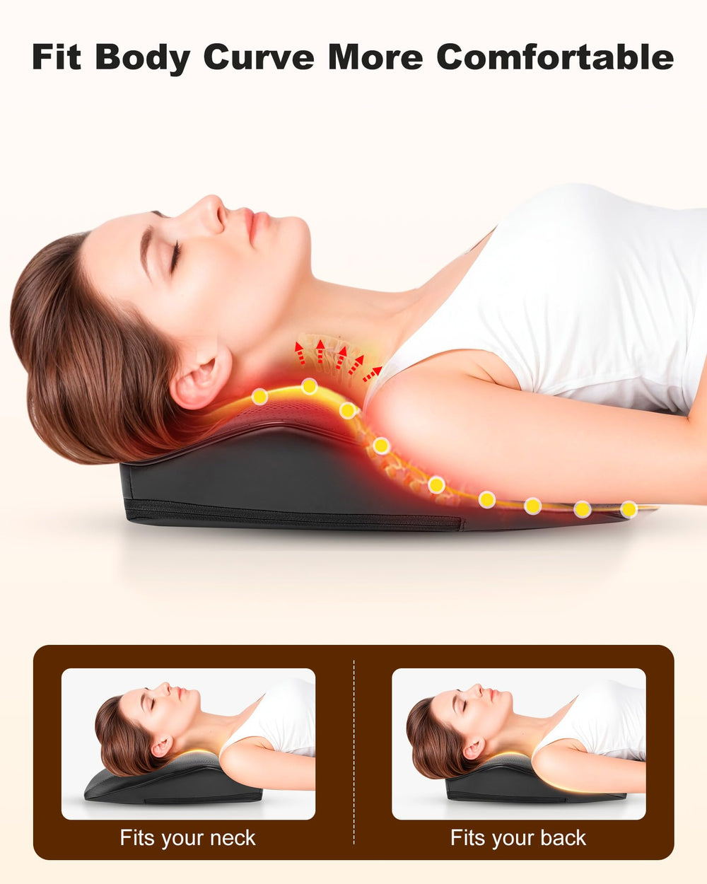 Snailax Vibration Modes provide gentle support alongside deep kneading.