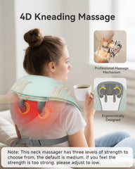 Snailax wider massage head design for broader coverage and comfort
