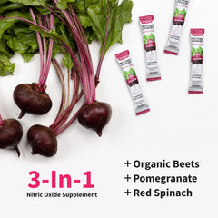 Snap Supplements 3-in-1 Nitric Oxide Booster Bottle with beetroot, pomegranate, spinach for nitric oxide production