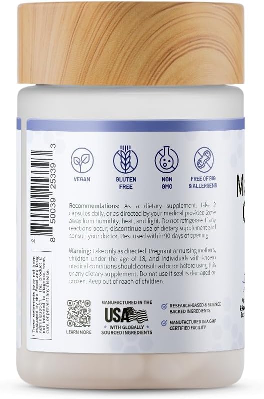 Snap Supplements 3-in-1 Magnesium box, made in USA, GMP certified.