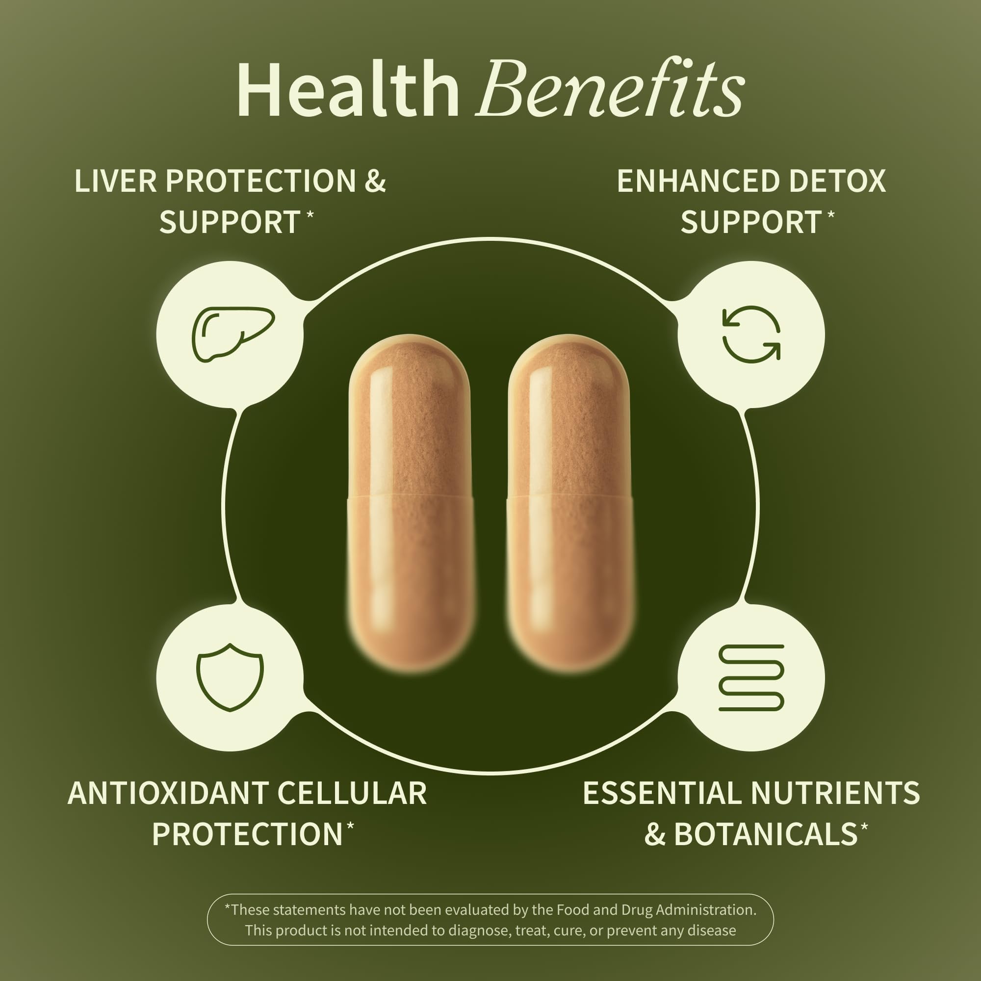 Snap Supplements Antioxidant Ingredients Turmeric-Resveratrol-Dandelion close-up suggests detox-friendly antioxidants.