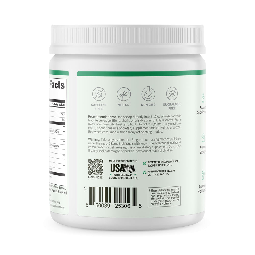 Snap BCAA Powder foil-seal-closeup guarantees freshness and quality