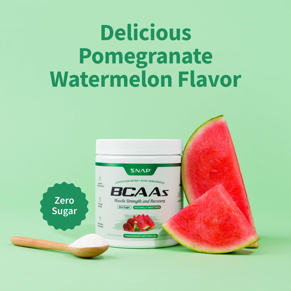 Snap BCAA Powder in-shaker highlights easy mixing for intense training sessions