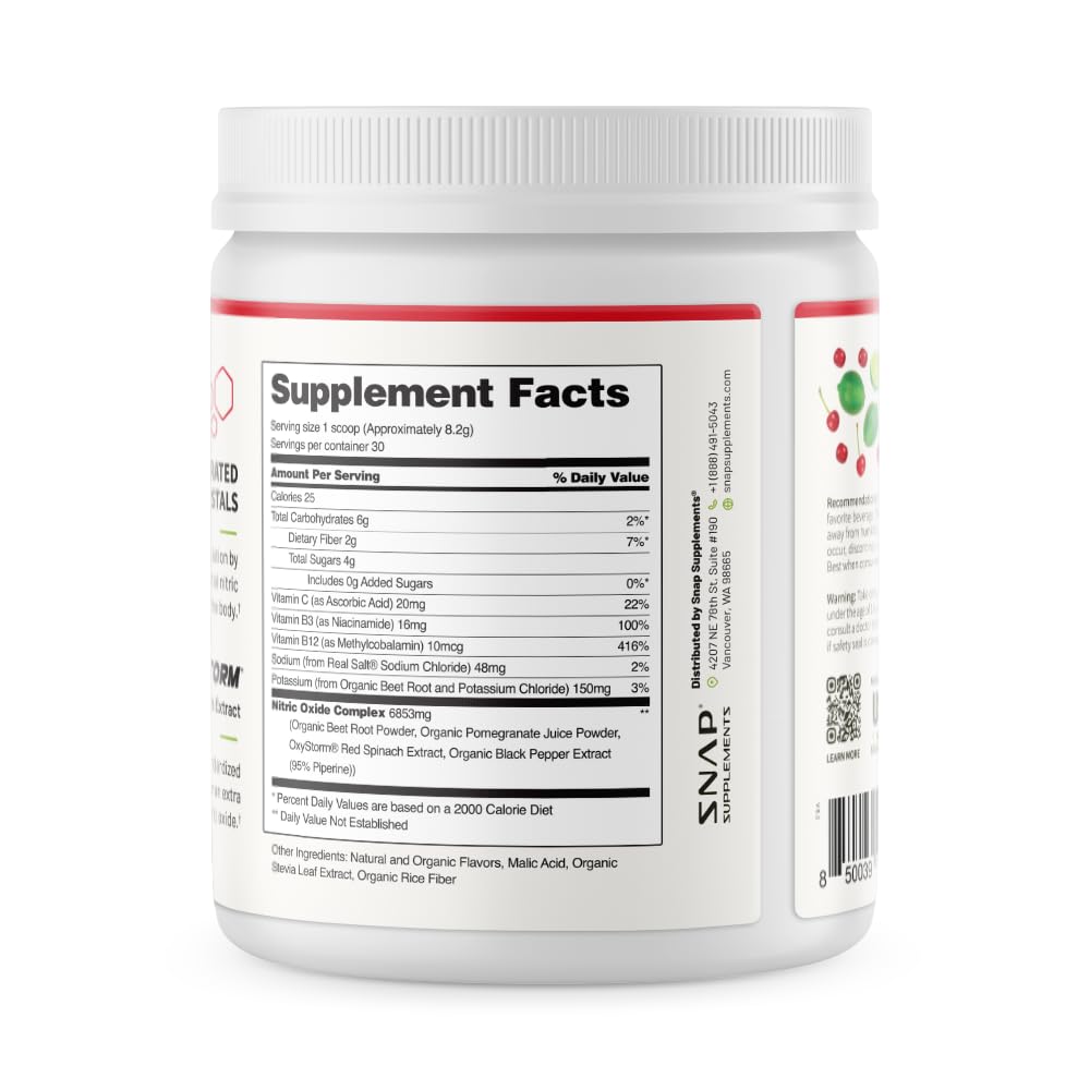 Snap Supplements beet root powder travel bottle ready for workouts