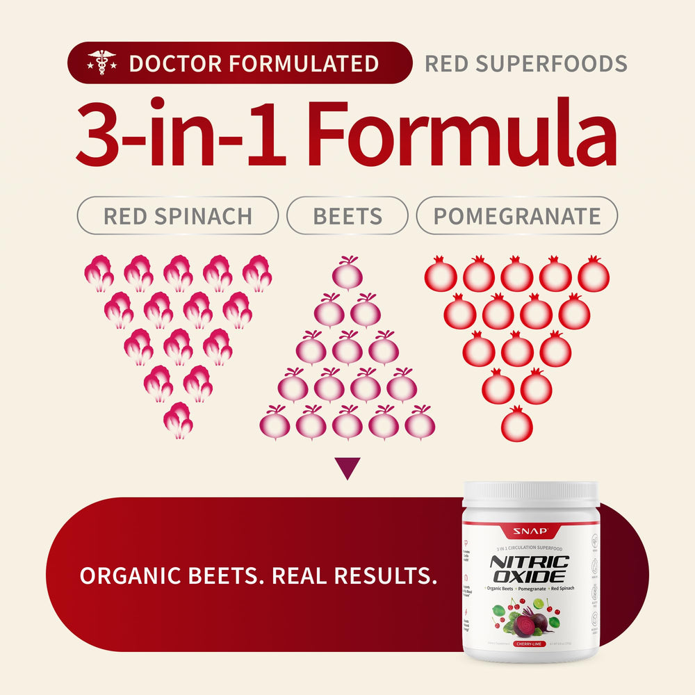 Snap Supplements beet root powder dissolving in water for quick consumption